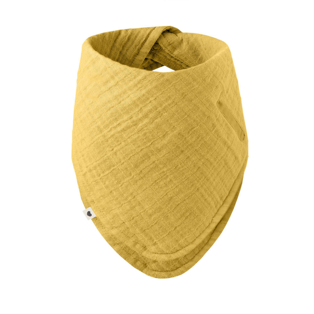 BIBS Bandana mušelinový slintáček z BIO bavlny (Mustard)