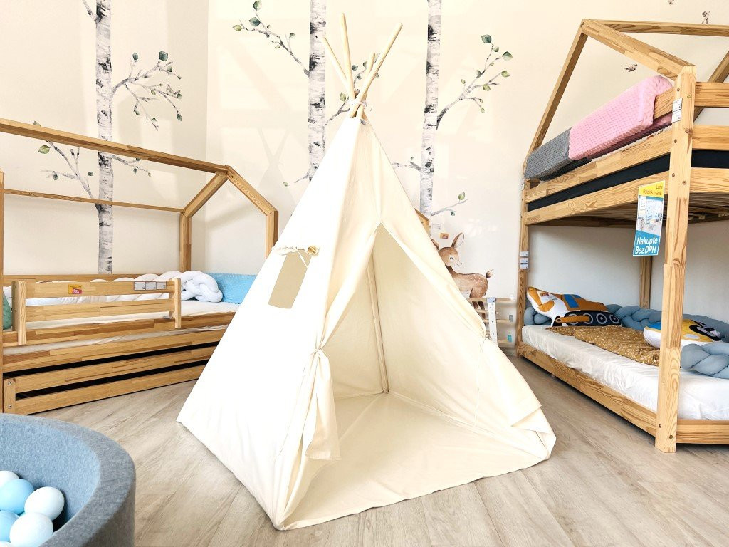 Elis design Teepee stan pre deti Smotanový