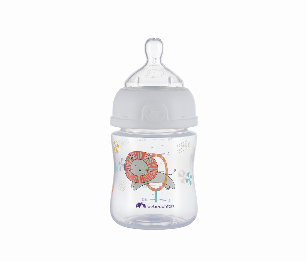 Bebeconfort Kojenecká láhev Emotion 150ml 0-6m White