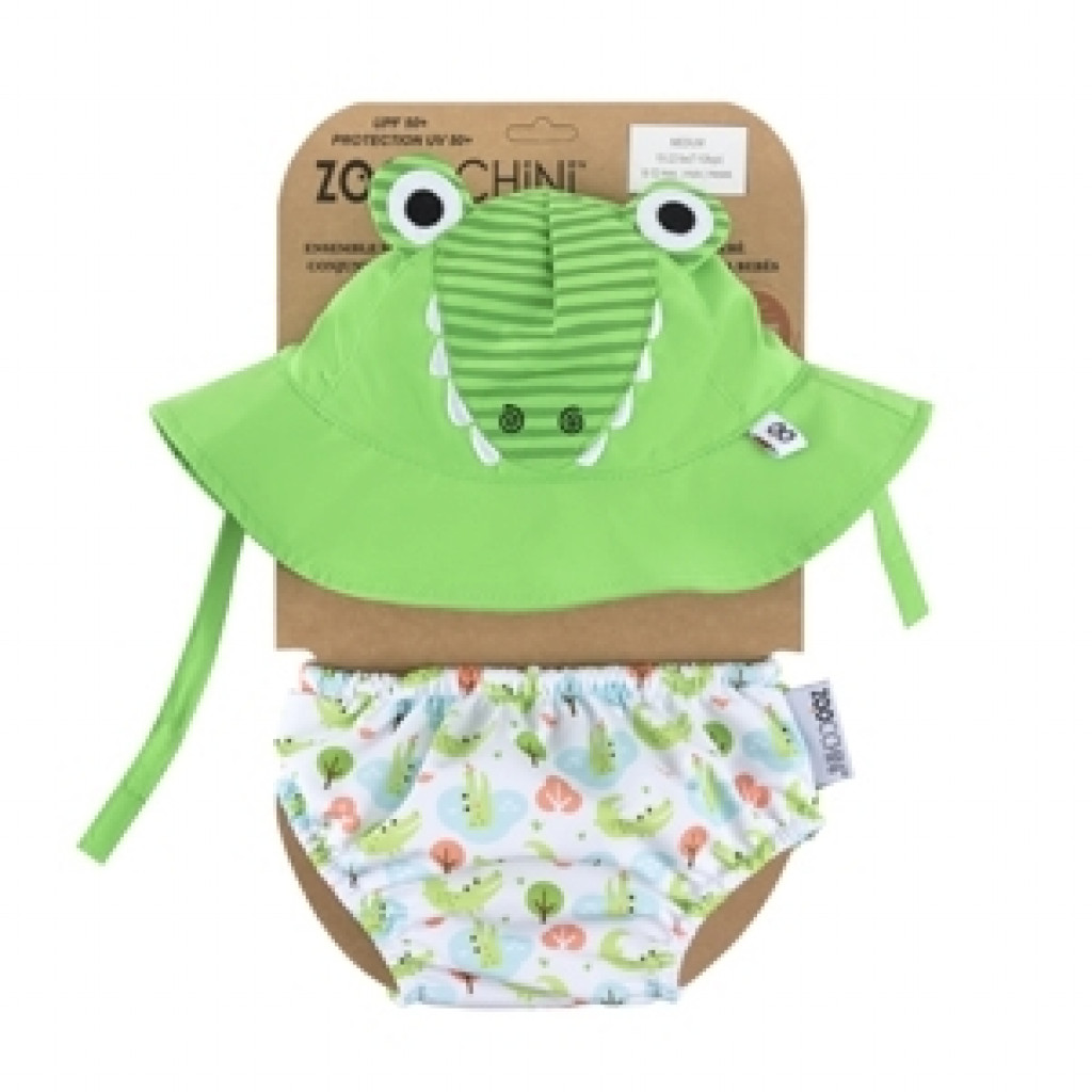 Zoocchini UV Set klobouček a plavky Krokodýl 12 - 24 m