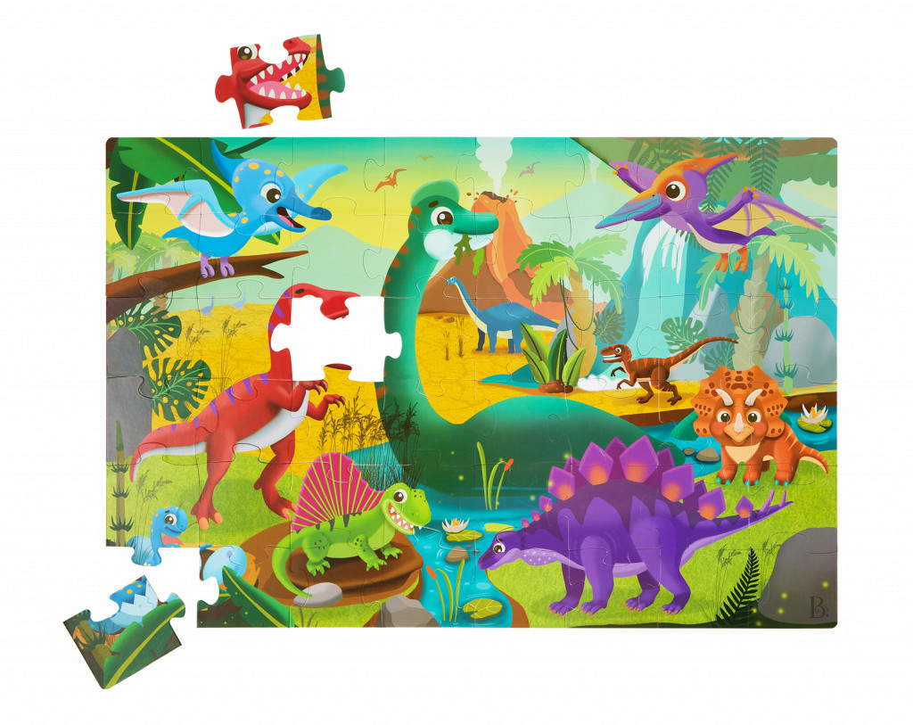 B-Toys Puzzle maxi 48 ks Dinosaurus