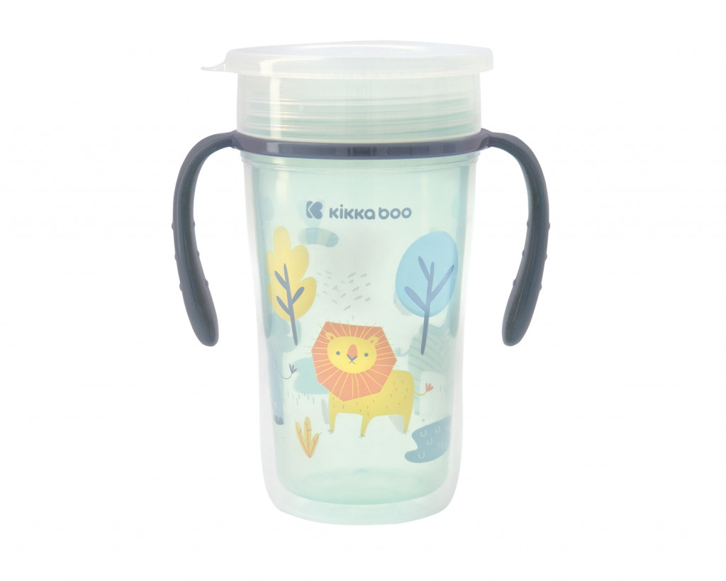 KikkaBoo Hrnek trénovací 360° 300ml 12m+ Lion