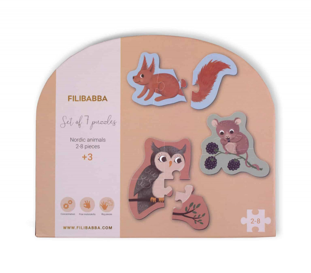 Filibabba Sada 7 puzzle – severské zvieratká