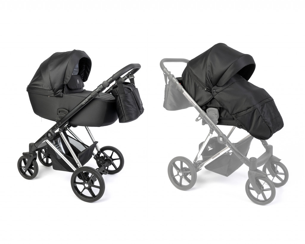 Dada Prams Apus kočárek 2v1 Special Edition JetBlack