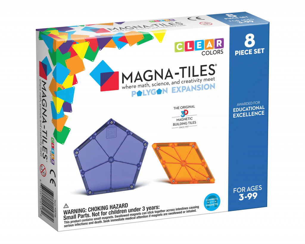 Magna-Tiles Magnetická stavebnice Polygons 8 dílů