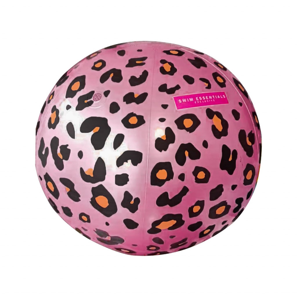 Swim Essentials Nafukovací míč s rozstřikovačem Leopard 60 cm