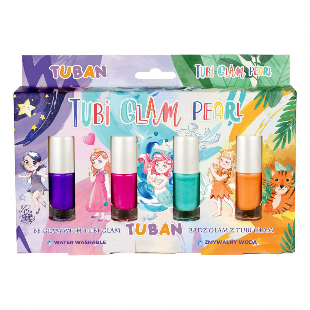 TUBAN Tubi Glam lak na nehty Set 4 ks