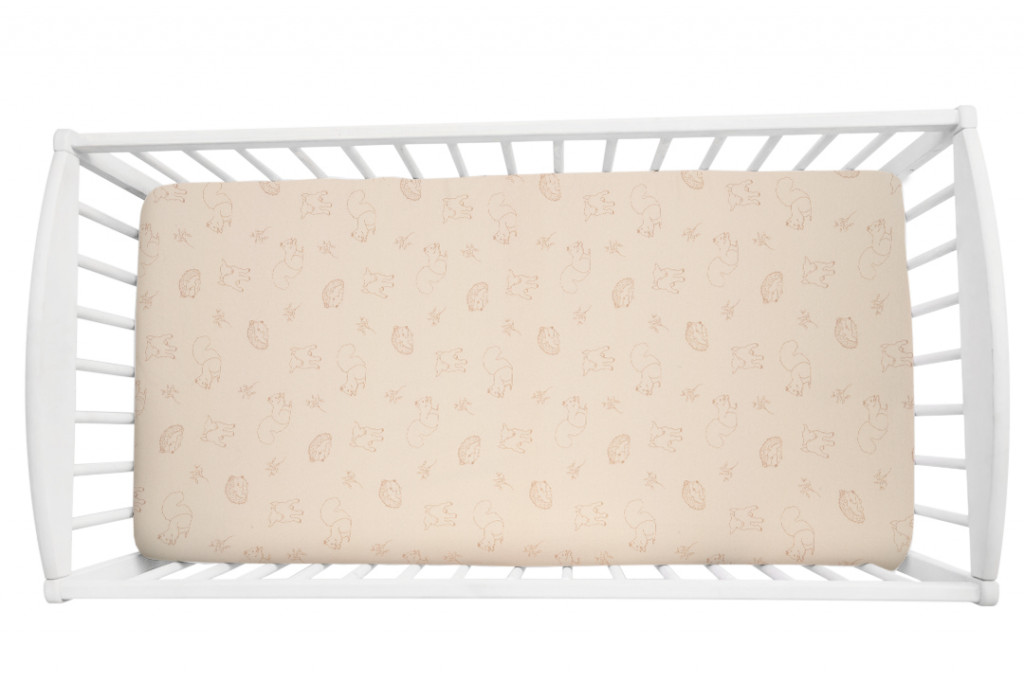 Sleepee Prostěradlo Sleepee Vintage Animals Cream 120x60 cm