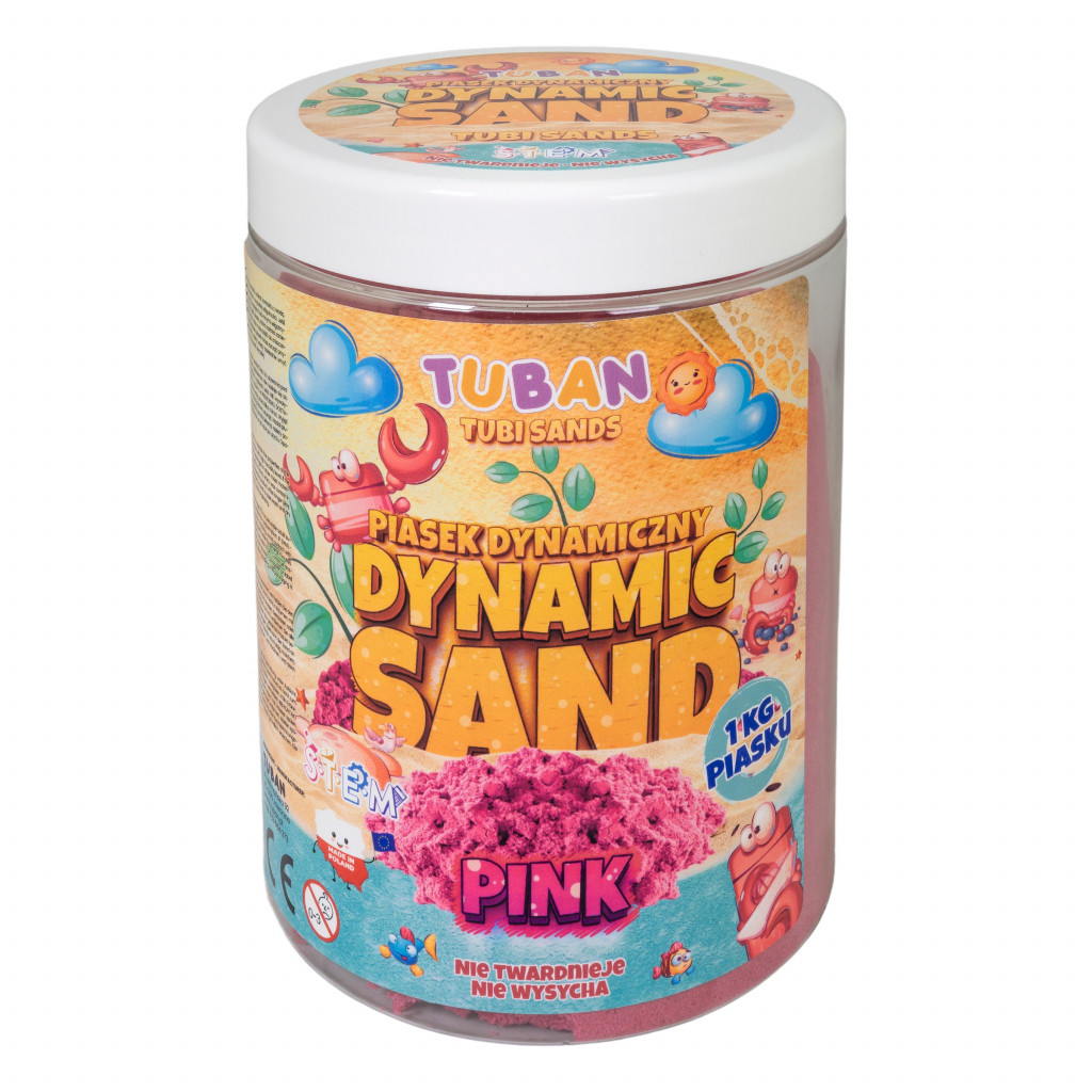 TUBAN Dynamický písek Růžový 1 kg