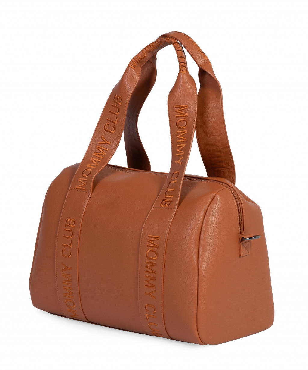 Childhome Přebalovací taška Mommy Club Signature Vegan Leather Brown