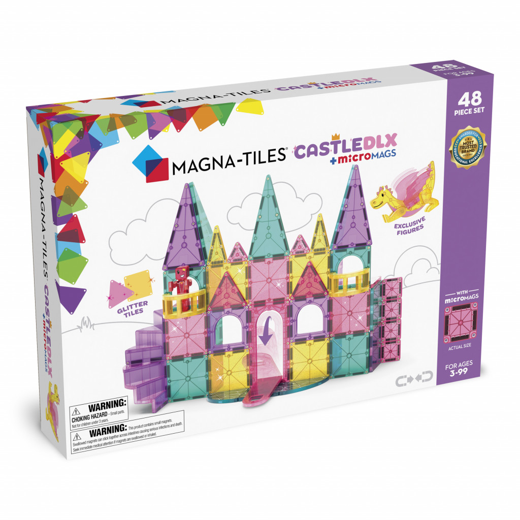 Magna-Tiles Magnetická stavebnice Castle DLX 48 dílů