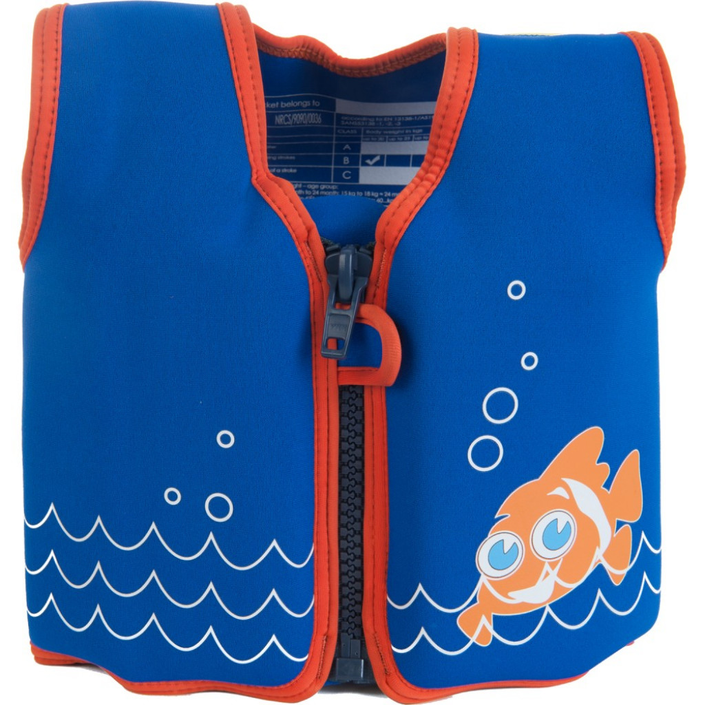 Konfidence Jacket Vesta na učení plavání Clownfish 15m-3r