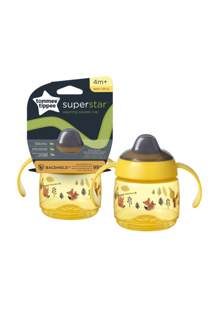 Netekoucí hrnek Superstar 190ml 4m+ Yellow