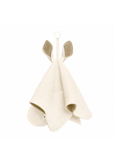 BIBS Kangaroo maznáčik z BIO bavlny (Ivory) BIBS