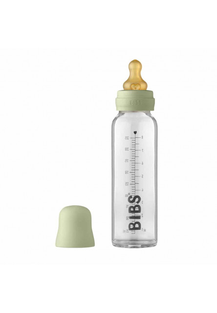 BIBS Baby Bottle sklenená fľaša 225ml (Dusky Lilac)