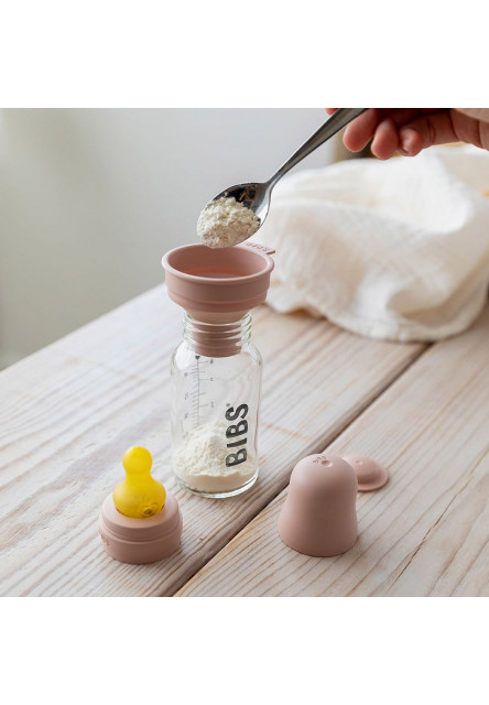 BIBS Baby Bottle sklenená fľaša 225ml (Ivory)