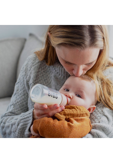 BIBS Baby Bottle sklenená fľaša 225ml (Sage)