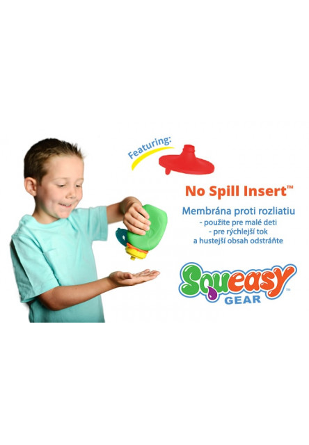 Squeasy Gear silikónová kapsička 180 ml (zelená)