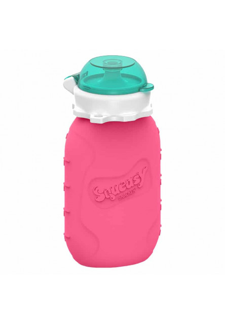 Squeasy Gear silikónová kapsička 180 ml (ružová)