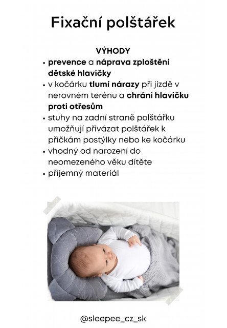 Fixační polštář Sleepee Royal Baby Teddy Bear Green