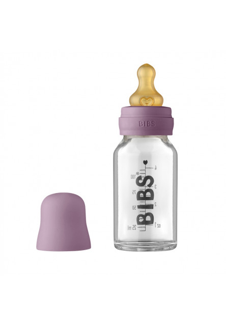 BIBS Baby Bottle sklenená fľaša 110ml (Mauve)