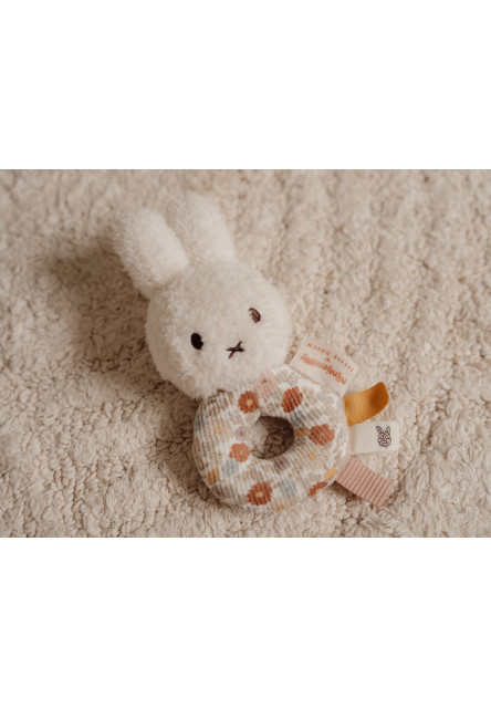 Chrastítko králíček Miffy Vintage Kytičky