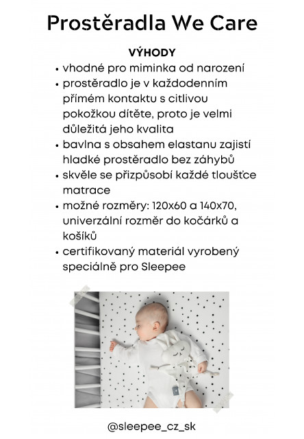 Prostěradlo Sleepee We Care do kočárku, košíku a kolébky Bohemian Green/Bohemian Botanic