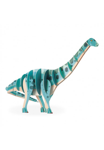 Dřevěné 3D puzzle Dinosaurus Diplodocus Dino 42 ks