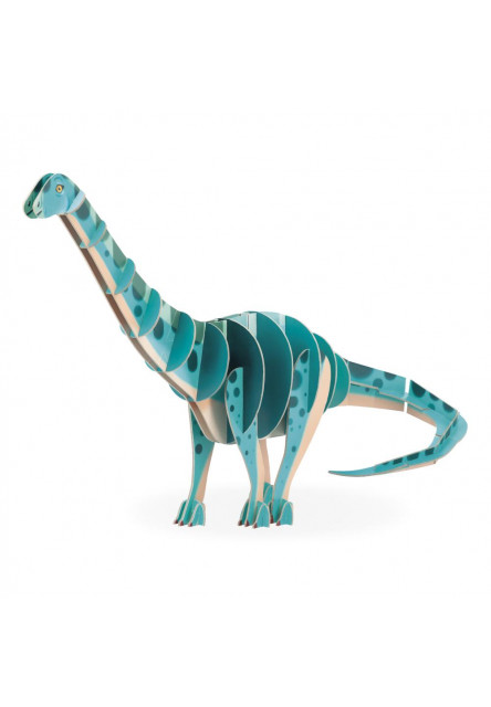 Dřevěné 3D puzzle Dinosaurus Diplodocus Dino 42 ks