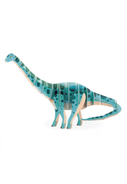 Dřevěné 3D puzzle Dinosaurus Diplodocus Dino 42 ks