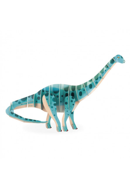 Dřevěné 3D puzzle Dinosaurus Diplodocus Dino 42 ks