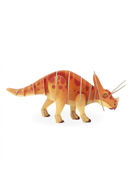 Dřevěné 3D puzzle Dinosaurus Triceratops Dino 32 ks