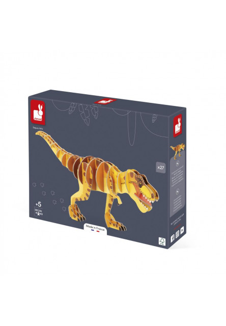 Dřevěné 3D puzzle Dinosaurus T-Rex Dino 27 ks