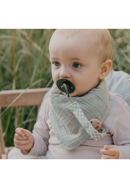 BIBS Bandana mušelínový slintáčik z BIO bavlny (Cornflower)