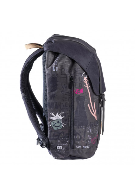 Ergonomický školní batoh 30L Black Graffiti