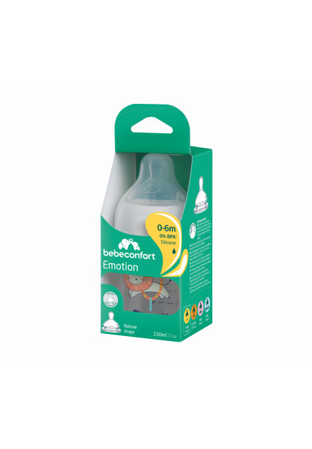 Kojenecká láhev Emotion 150ml 0-6m White