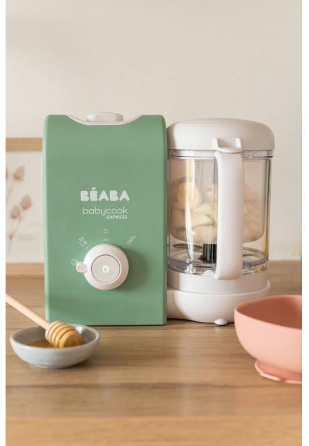 Parní vařič + mixér BABYCOOK Express Sage Green