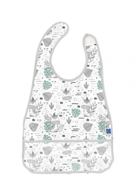 Bryndák plastový s kapsou Savanna Pattern Grey KikkaBoo