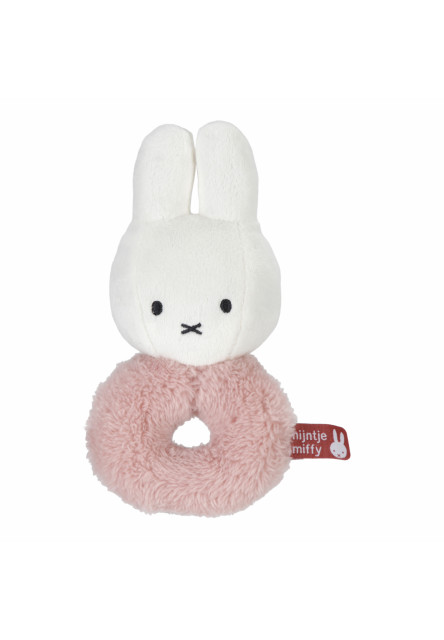 Chrastítko králíček Miffy Fluffy Pink Little Dutch