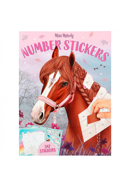 Number Stickers, 8 motivů, 347 samolepek Miss Melody