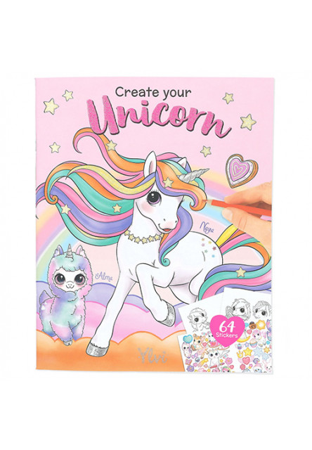 Omalovánka | Create your Unicorn, Naya + Alma, 64 samolepek Ylvi