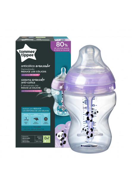 Kojenecká láhev C2N ANTI-COLIC Girl 260ml 0m+