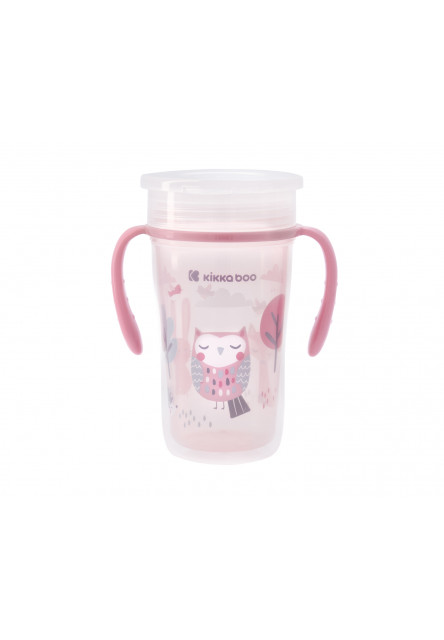 Hrnek trénovací 360° 300ml 12m+ Owl KikkaBoo