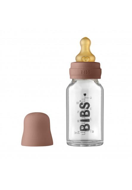 BIBS Baby Bottle sklenená fľaša 110ml (Woodchuck)