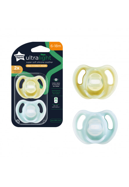 CTN Dudlík Ultra-light 6-18m, 2 ks Tommee Tippee