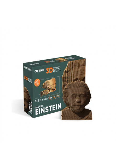 Cartonic Kartónové 3D puzzle Albert Einstein