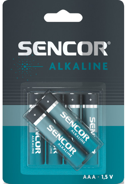 Alkalické baterie AAA 6 ks Sencor