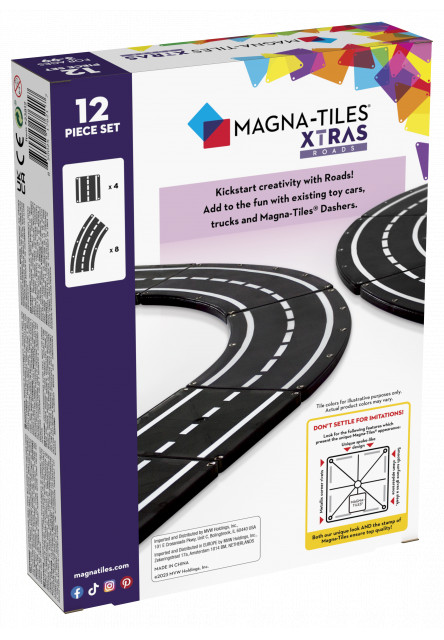 Magnetická stavebnice Xtras Roads 12 dílů