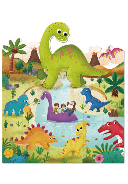 Tvarované puzzle Dinosaurus 40ks Tookyland