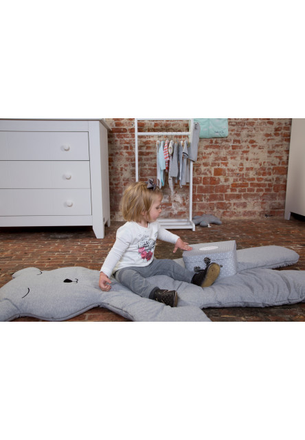 Hrací deka medvěd Teddy Jersey Grey 150cm